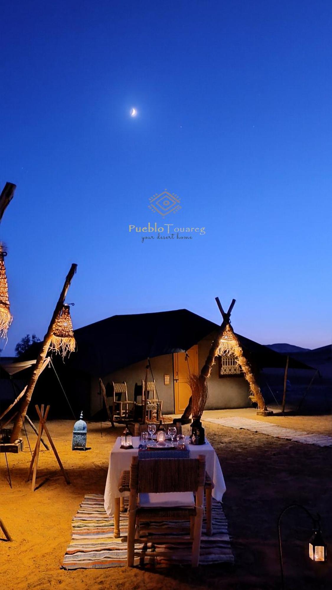 Pueblo Touareg - Private Tents Merzouga Buitenkant foto
