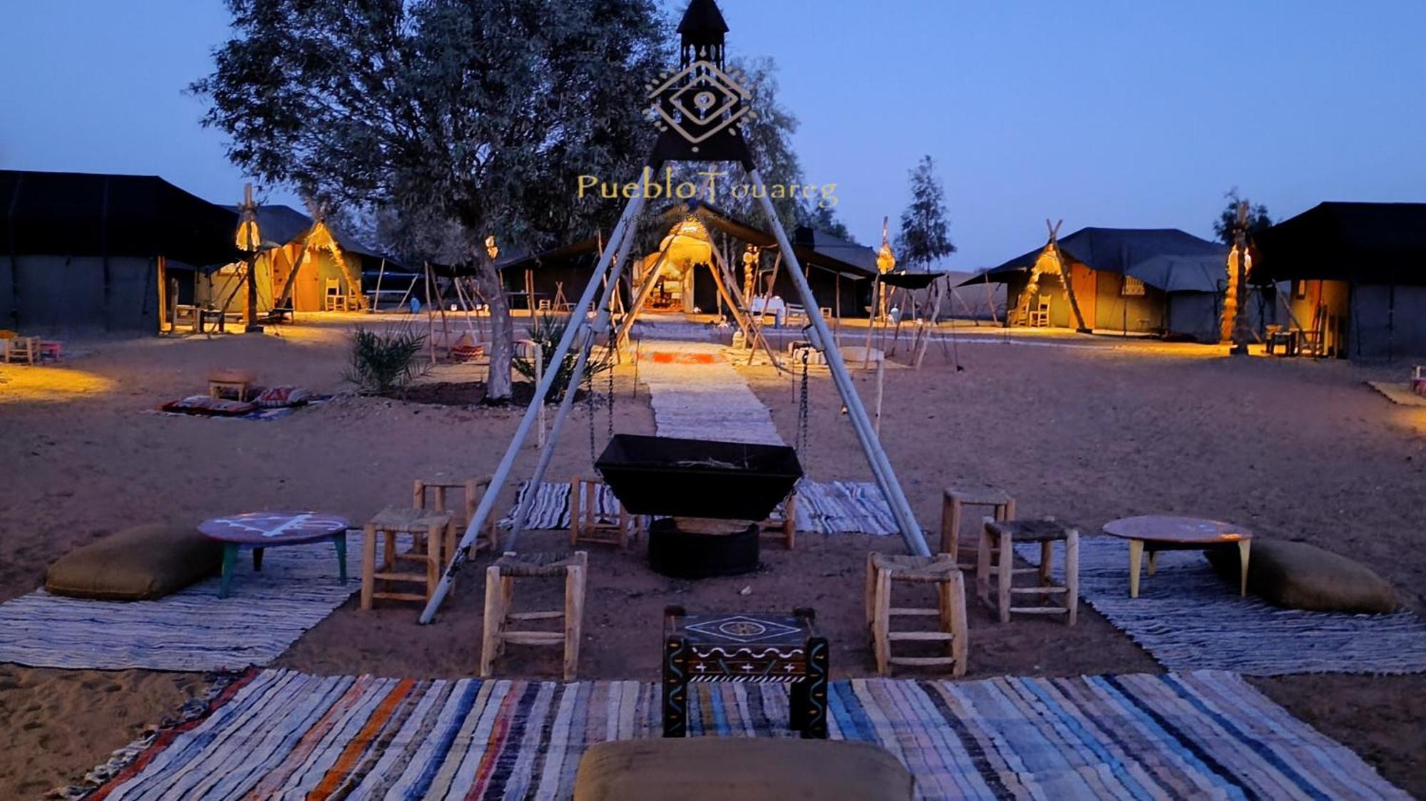 Pueblo Touareg - Private Tents Merzouga Buitenkant foto