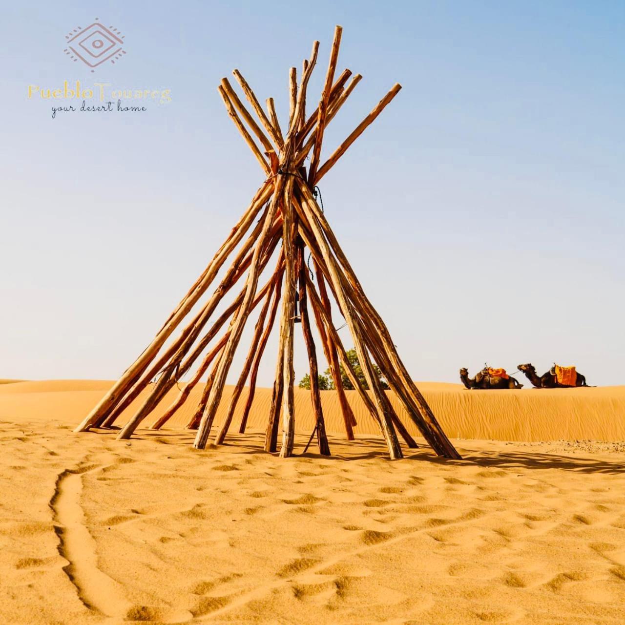 Pueblo Touareg - Private Tents Merzouga Buitenkant foto